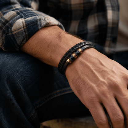 To My Son Sterling Silver Braided Bracelet - Klerona & Co