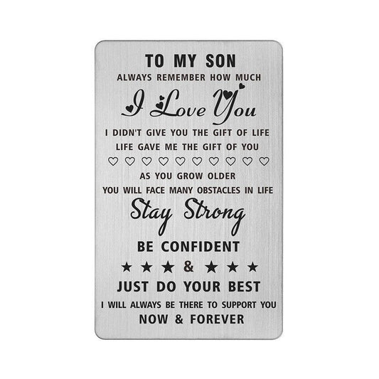 To My Son Wallet Card - Klerona & Co